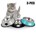 thumbnail image 6 of Byepica 3PCS Pet Bowl Stainless Steel Non-skid Base Dog Bowl Cat Bowl with 2 Food Scoop, 6 of 10