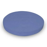 SheetWorld 100% Cotton Percale Round Crib Sheet, Wedgewood Blue Woven, 42 x 42