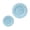 Blue, variant on Celebrate It Plastic Plate Set, Wavy Rim Two-Size Dining Assortment, Mint, 7" & 10", 8 Packs (320 Total)
