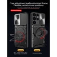thumbnail image 6 of Xilaimitoo For Galaxy S25 Ultra 5G Case, Samsung S 25 Ultra 5G Case with Slide Camera Cover, Full Body Military-Grade Phone Case with Upgrade Kickstand for S25 Ultra 5G ,Black, 6 of 8
