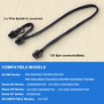 thumbnail image 3 of Cable de alimentación YSIUENG de 8 pines a doble de 6+2 pines de 65+20 cm para Corsair y Thermaltake, 3 of 7