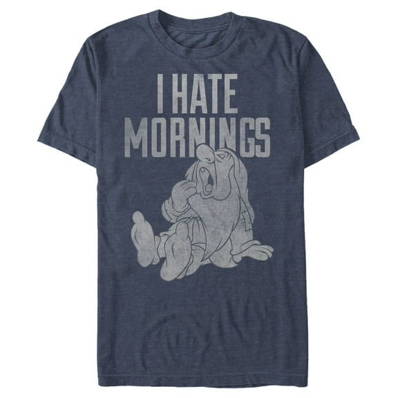 Men's Snow White and the Seven Dwarfs Sleepy Morning  Graphic T-Shirt