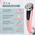 thumbnail image 2 of Face Massager, ZIONOR 4 in 1 Anti Aging Facial Massager, Skin Tightening Face Toning Machine with Blue Red Light Wave for Anti Wrinkle Anti Aging Skin Firming Tightening Skin, 2 of 7