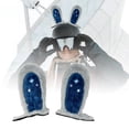 thumbnail image 1 of 2 piezas de decoración para casco con orejas de conejo, orejas de conejo, adherencia única para invierno, fácil de pegar. Gris azul, 1 of 7