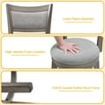 thumbnail image 3 of TrumanPick 24 Inch Counter Height Bar Stool Set of 2 Swivel Barstools with Back Chair Seat for Kitchen Dinning room,Grey, 3 of 6