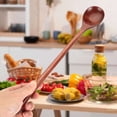 thumbnail image 6 of Gustave 3PCS Wooden Cooking Spoons 13 Inch Long Handle Wood Spoon Set Nonstick Kitchen Utensils for Cooking Stirring Serving Mixing, 6 of 7