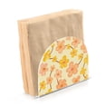 thumbnail image 2 of Yellow and Pink Floral Flowers Napkin Holders for Tables Napkin Stand Paper Holder Organizer Tabletop Tissue Box Dispenser, 2 of 8