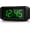 Black Case-green Led, variant on 1.2 Inch Small Digital Alarm Clock, Green LED Display with Adjustable Brightness & Night Mode, Battery Operated Portable Desk Clock, for Bedroom, Travel, Kids, Wall Mount (Snooze, 12/24H)