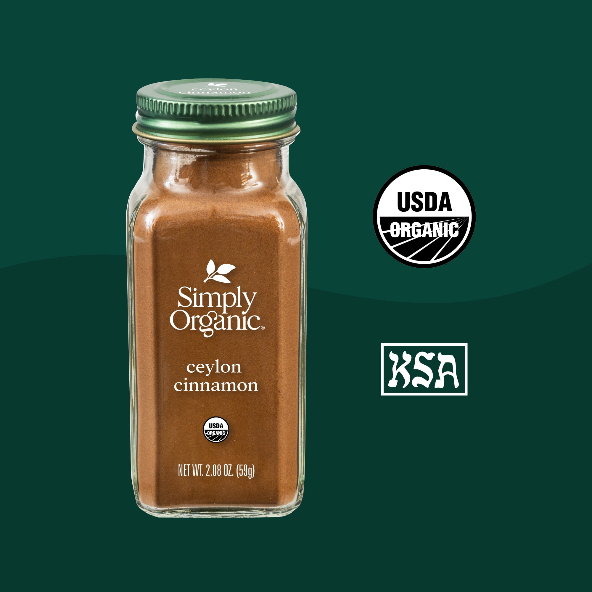 Simply Organic Ceylon Cinnamon Ground Certified Organic 2.08 oz. Bottle