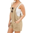 thumbnail image 4 of STARVNC Women Adjustable Straps Sleeveless Front Pockets Shortall Romper, 4 of 7