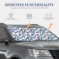 thumbnail image 4 of JUNZAN Beautiful Butterflies Pattern Car Windshield Sun Shade | Reflective Sunshade | Foldable 2-Piece Sun Shield Protect Your Car | Fits Sedans, SUVs, Hatchbacks-Large, 4 of 6