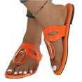 thumbnail image 3 of Willtoo Flat Sandals for Women Dressy Summer Slip On Sandals Beach Sandals Non Slip Comfortable Flip Flops with Arch Support, 3 of 5