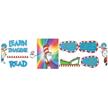 Eureka Dr. Seuss Dimensional Motivational Bulletin Board Set