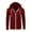Wine red, variant on Odeerbi Cardigan For Men 2025 New Trendy All-Match Zipper Hooded Sweater Coat Solid Color Cardigan Dark gray