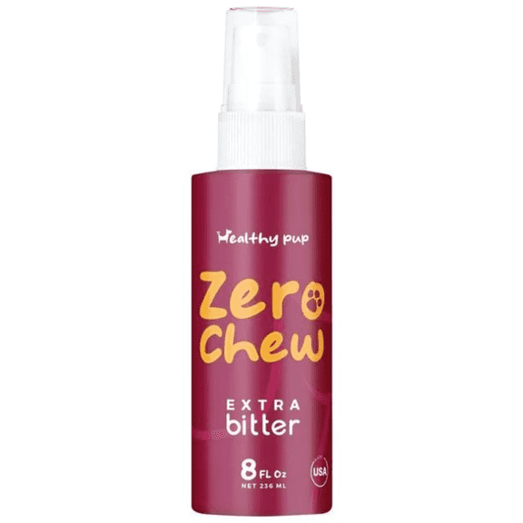 Healthy Pup No Chew Spray for Dogs to Stop Chewing - 8 oz Anti Chew Bitter, Furniture, Wires, Alcohol Free