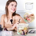 thumbnail image 5 of Hair Accessory Storage Box with Flip Top Lid Clear Plastic Organizer Case for Clips Bows Ties Bands and Small, 5 of 6