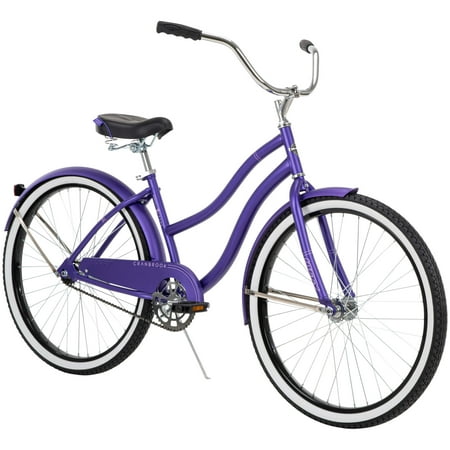 Huffy 26  Cranbrook Women s Beach Cruiser Bike  Purple