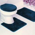 thumbnail image 1 of 3 PIECE NAVY #6 OVAL BATHROOM DESIGN SUPER SOFT COZZY ANTI SLIP WASHABLE INCLUDES : 1 Bath Math 18"X 30" 1 Contour Mat 18"X 18" 1 Lid Cover 18"X 18", 1 of 1