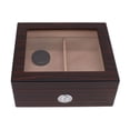 thumbnail image 1 of Humidoros De Cigarros De Madera, Humedores De Cigarros Multifuncionales Hidratando La Parte Superior Transparente Para El Padre, 1 of 7