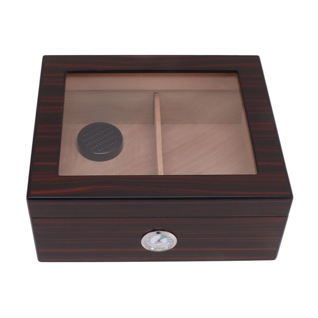 Humidoros De Cigarros De Madera, Humedores De Cigarros Multifuncionales Hidratando La Parte Superior Transparente Para El Padre