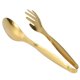 thumbnail image 2 of 5X Pinzas de Comida de Acero Inoxidable Utensilios de Cocina Dorados Herramientas de Cocina para Buffet Clips de Barbacoa Pinzas de Carne, 2 of 5