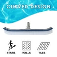 thumbnail image 4 of Curved Edge Pool Brush Head Cleaner for Inground or Above Ground Pools - Nylon Bristles 17", 4 of 7