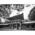 thumbnail image 2 of Noah Jigsaw Puzzle View of Hikawa Shrine in Saitama City, Saitama Prefecture, Japan. in black white 1000 pieces, 2 of 2