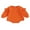 Orange, variant on Hirigin Baby Girls Romper, Long Sleeve Crew Neck Solid Color Bodysuit