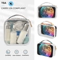 thumbnail image 5 of Clear Makeup Bags with Handle Large Opening 2 Pack Set Toiletry Bag Quart Size Bag, for Women Man Traveling Travel Essentials, Toiletries and Other. Colorful Moon, 5 of 5