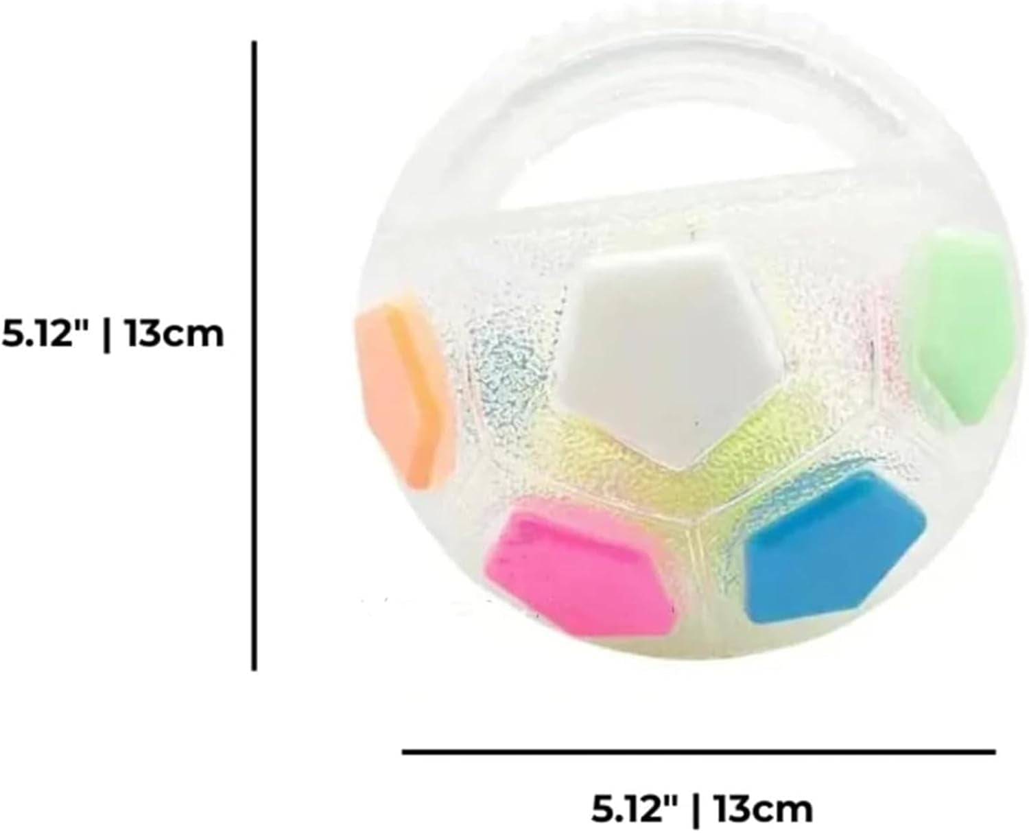 The Dog Calming Ball, 2026 New Interactive Dog Toys with Squeaker, Chewable Ball with Handle, for Small Medium Large Dogs Playing