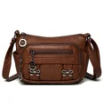 thumbnail image 3 of Bolsos de hombro de cuero suave con múltiples bolsillos, bolsos de mano para mujer, bolsos de diseñador, bolsos cruzados casuales para mujer, bolsos principales, 3 of 5
