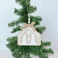 thumbnail image 5 of HOMBOTI Christmas Ornaments Clearance Nativity Scene Religious Wooden Layered Crafts Hanging Decorations Christmas Tree Decoration Hangings, 5 of 6
