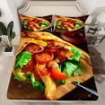 thumbnail image 2 of Erosebridal Burrito Tortilla Bed Sheets Twin Adults,Taco Burritos Sheet Set Funny Decor for Bedroom,Novelty Food Fitted Sheet Cute Birthday Gifts Top Sheet, 2 of 5