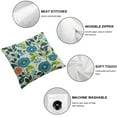 thumbnail image 4 of Acheng Mughal Flower Pillow Cover Chinoiserie Blue Floral Throw Pillow Cover Blue and White Pillow Case Covers Cushion for Couch Sofa Living Room,2 pcs White, 4 of 6