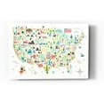 thumbnail image 1 of Epic Art 'Illustrated USA' by Michael Mullan, Acrylic Glass Wall Art, 24"x36", 1 of 3