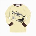 thumbnail image 4 of HFHAPW Little Boy Girl Pajama Set Sleepwear Long Sleeve Pjs 2 Piece Jammies Fall Winter, 4 of 7