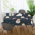 thumbnail image 3 of Yayeee Tablecloths 54" x 54" Rectangle Wrinkle Resistant Party Table Cover, Playful Winter, 3 of 8