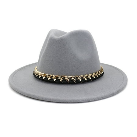 

Dadaria Sun Hats for Women Men & Women Vintage Wide Hat with Belt Buckle Adjustable Outbacks Hats Light Gray Women