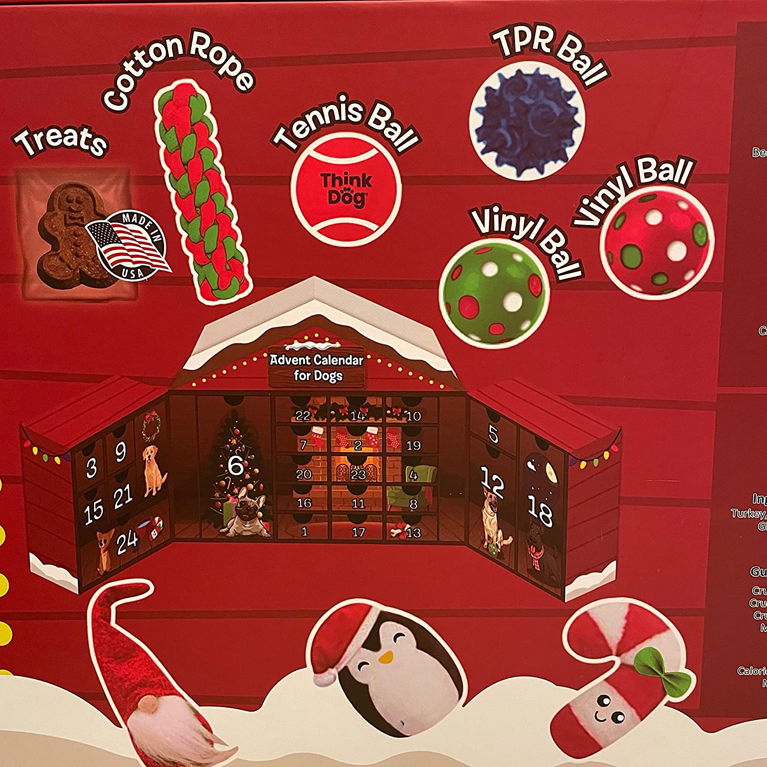 Dog Advent Calendar 24 Day Count Down to Christmas from Think Dog by Delca (8 Toys and 16 Treats) - Walmart.com Dog Advent Calendar 24 Day Count Down to Christmas from Think Dog by Delca (8 Toys and 16 Treats) - Walmart.com