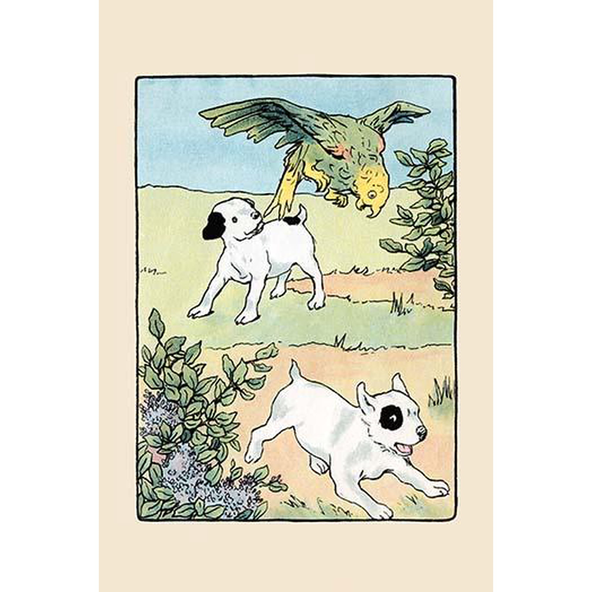Snip and Snap and Polly Play-Fine Art Canvas Print (20 x 30 )