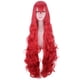 thumbnail image 1 of Peluca de cosplay larga, rizada, roja, sintética, 110 cm, para adolescentes/adultos, 1 of 3
