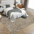 thumbnail image 3 of Washable Rug 10x13 for Living Room Modern Abstract Area Rug Non-Slip Large Contemporary Bedroom Carpet Aesthetic Accent Floor Carpet Foldable Solid Carpet for Home, Brown, 3 of 7