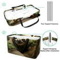 thumbnail image 4 of Sloth Large Foldable Storage Basket and Grocery Bags Collapsible Bucket made of Oxford Cloth, 4 of 7