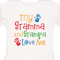 thumbnail image 4 of Inktastic Gramma and Grampa Love Me Boys or Girls Long Sleeve Baby Bodysuit, 4 of 5