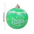 thumbnail image 2 of Giant PVC Christmas Decorated Ball Inflatable Outdoor Holiday Yard Decorations - Red Balloon with Letters (24 Inch, 60cm), 2 of 5