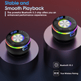 thumbnail image 7 of 2026 Bluetooth Shower Speaker, IPX7 Waterproof Wireless Speaker with Suction Cup, Time & Battery Display, Hands-Free Calls, 8–15H Playtime, 360° Sound Portable Mini Speaker for Bathroom and Travel, 7 of 7