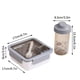 thumbnail image 3 of Fiambrera Portátil de Plástico, Diseño Multifuncional, Gran Capacidad, Compartimentos Divididos, Cubiertos Integrados, Ideal para La Oficina, Picnic o La Escuela, 800 Ml de Capacidad, Incluy, 3 of 3