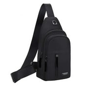BVGFSAHNE Kenklcie Unisex's Messenger Bag Shoulder Strap Bag Messenger Chest Bag With USB Hole And Headphone Hole Hiking Backpack Multipurp
