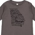 thumbnail image 4 of Inktastic Georgia State Word Salad Boys or Girls Long Sleeve Toddler T-Shirt, 4 of 5