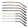 thumbnail image 3 of 2 Pieces Temple Replacement Straight Replacement Legs Universal for Unisex Argent, 3 of 6
